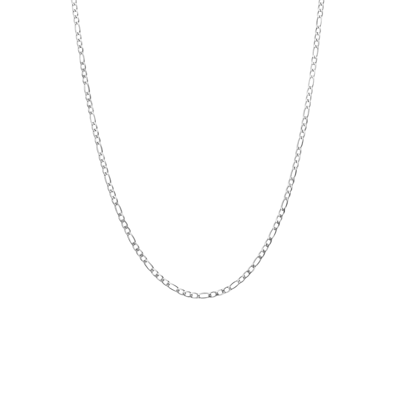 Roestvrijstalen figaro ketting unisex 2mm breed