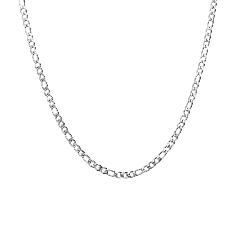 Stalen ketting figaro 4mm