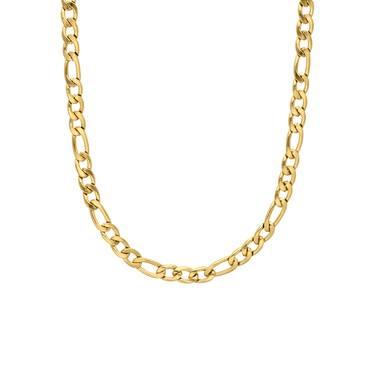 Stalen goldplated schakelketting 5mm