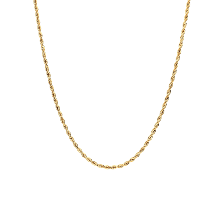 Stainless steel goldplated schakelketting 2,5mm voor dames