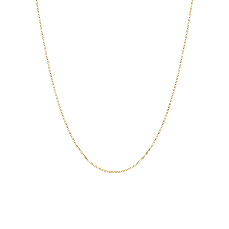 Stalen goldplated schakelketting 1mm