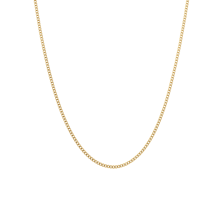 Stainless steel goldplated schakelketting 2mm voor dames