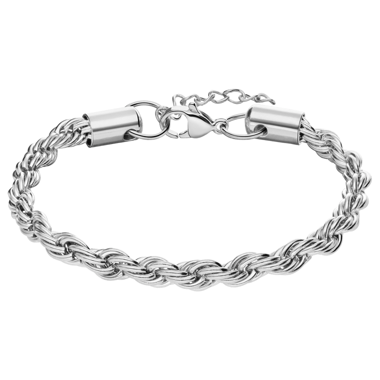 Stainless steel armband koord 5mm