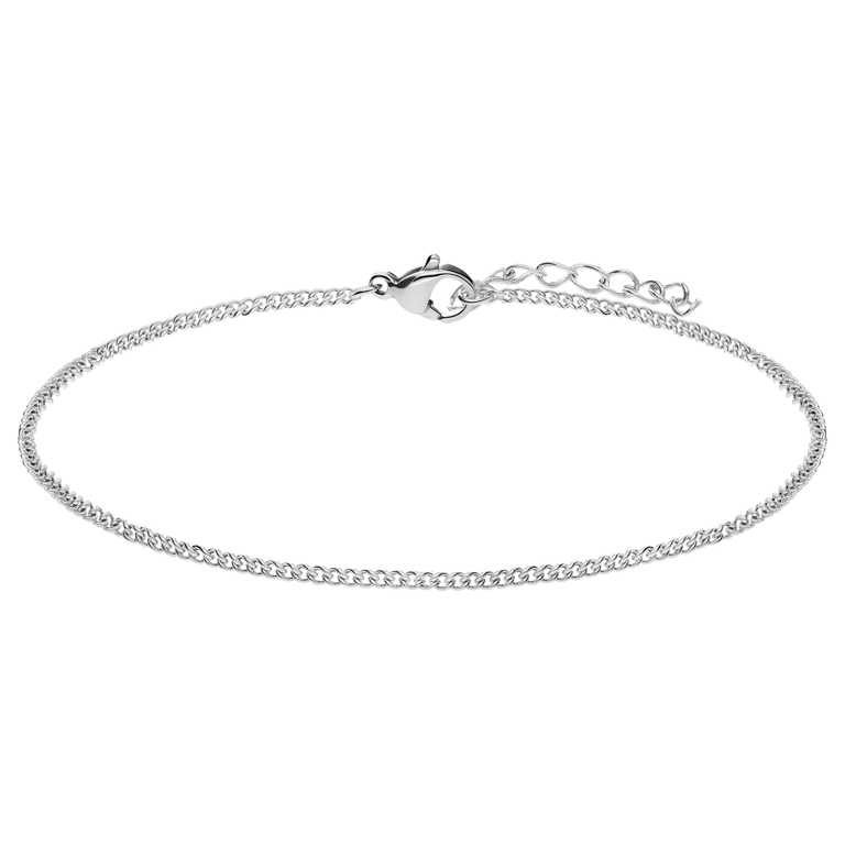 Stainless steel armband gourmet 2mm