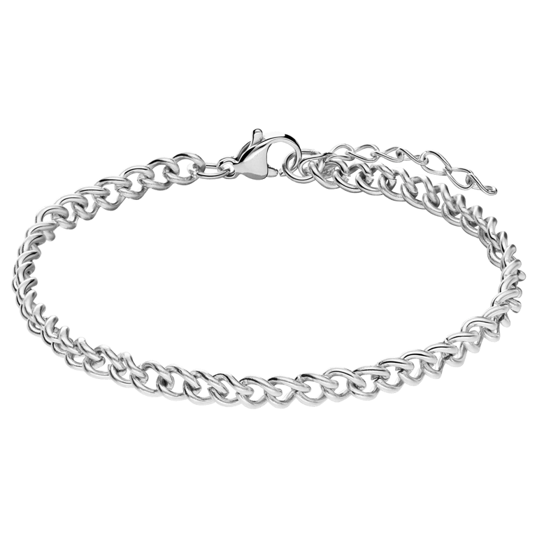 Stalen armband gourmet 4mm