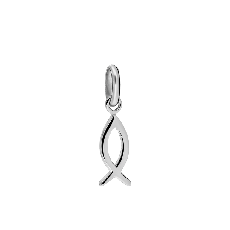 Anhänger aus 925er Silber, eucharistischer Fisch