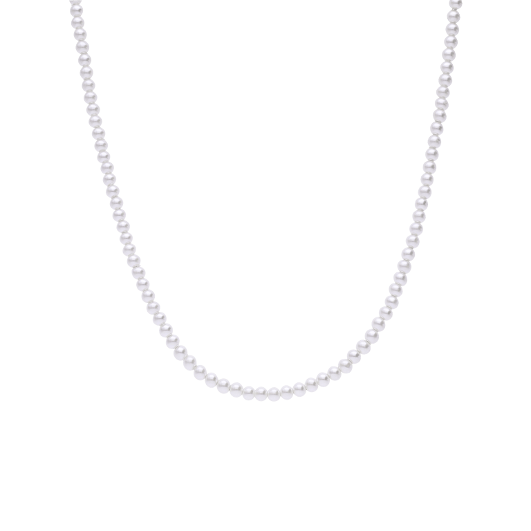 Zilveren parelketting met parel voor dames