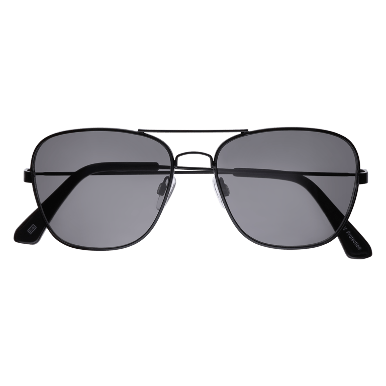 Pilotensonnenbrille mit schwarzem Rahmen