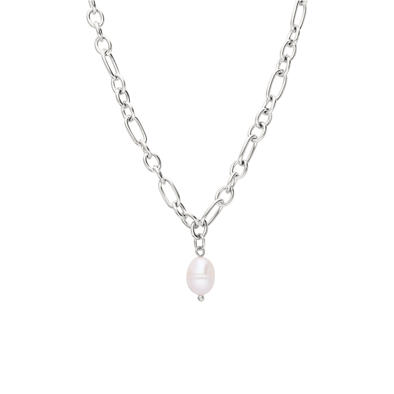 Myla stainless steel ketting met parel voor dames