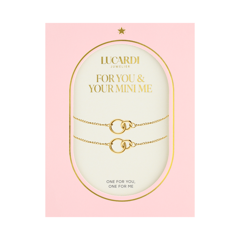 Stalen goldplated armbanden set voor dames