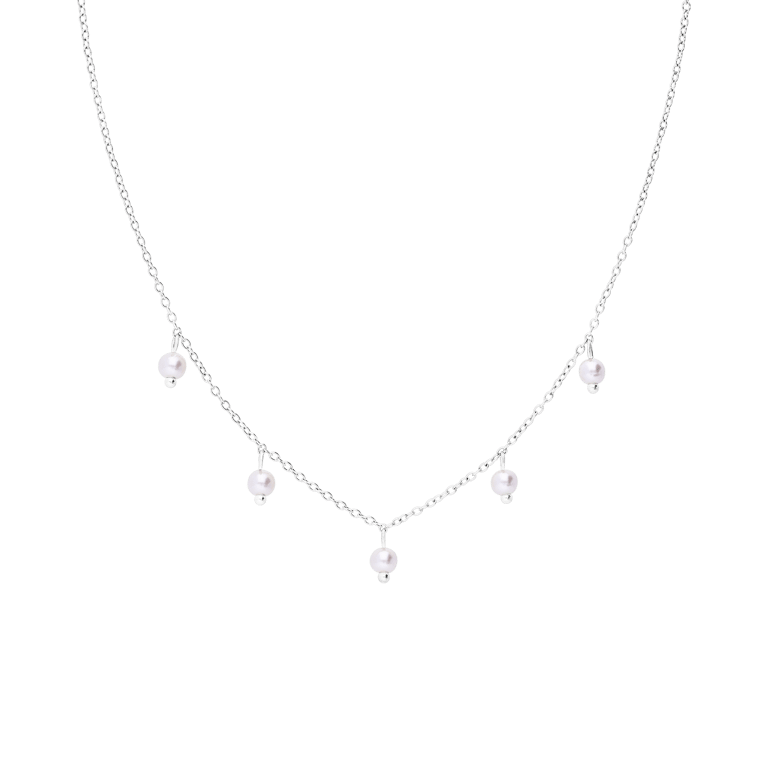 Myla stainless steel ketting met parels voor dames