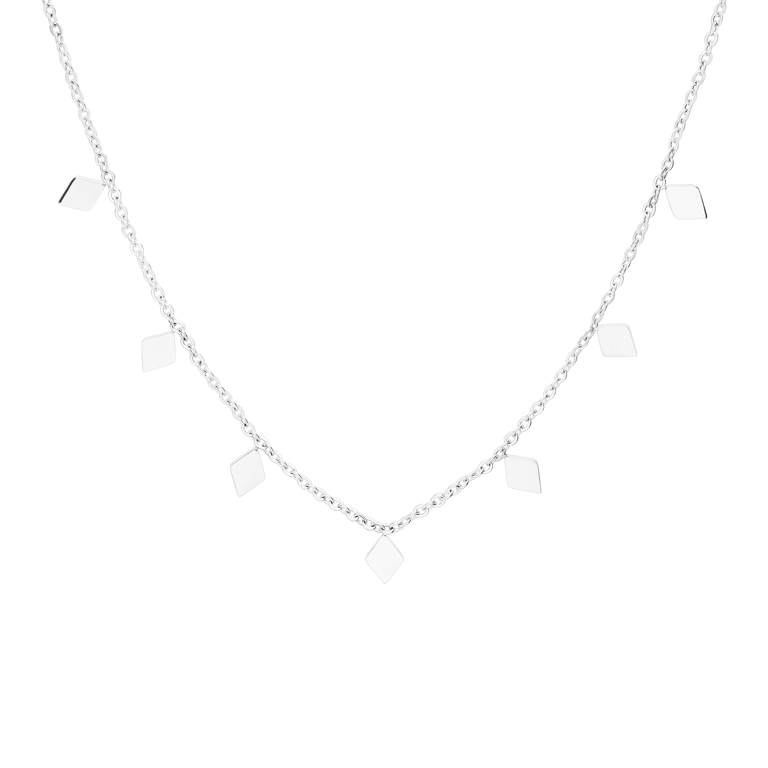 Myla stainless steel ketting met ruit voor dames