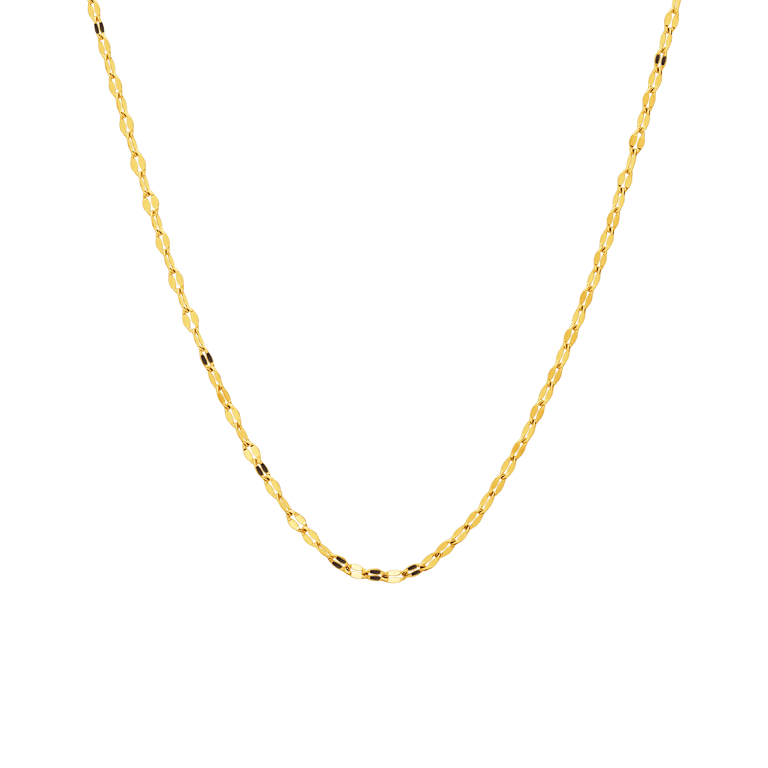 Stalen goldplated ketting voor dames