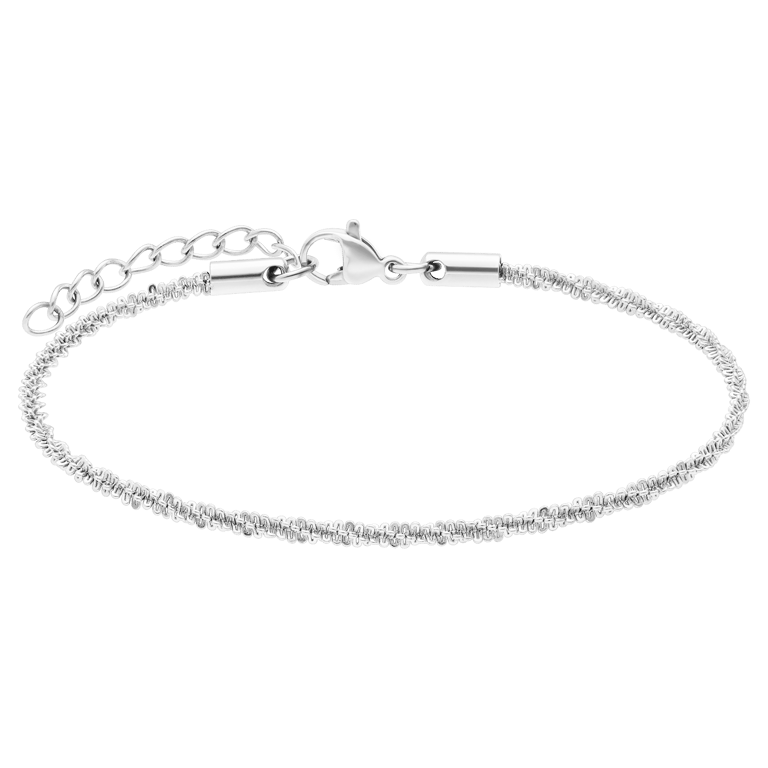 Stainless steel armband gedraaid