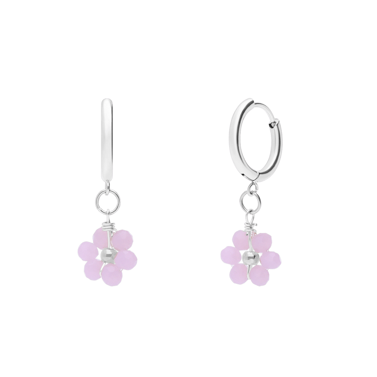 Ohrringe aus Edelstahl mit Blumen