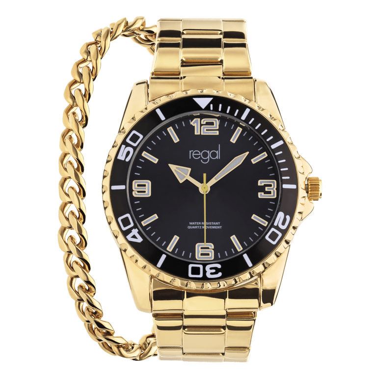 Regal cadeauset met gratis goudkleurige armband