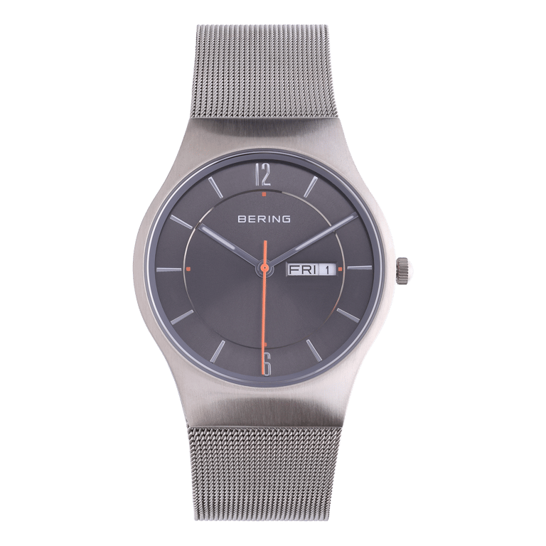 Bering Uhr mit Armband aus Mesh, Silber, 11938-007DD