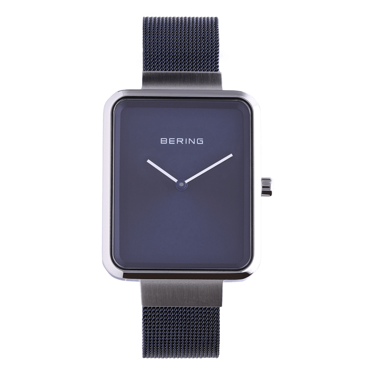 Bering horloge met mesh band blauw 14528-307