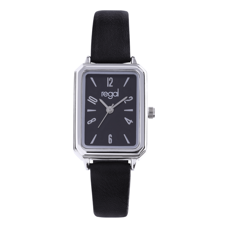 Regal dames horloge met zwarte band