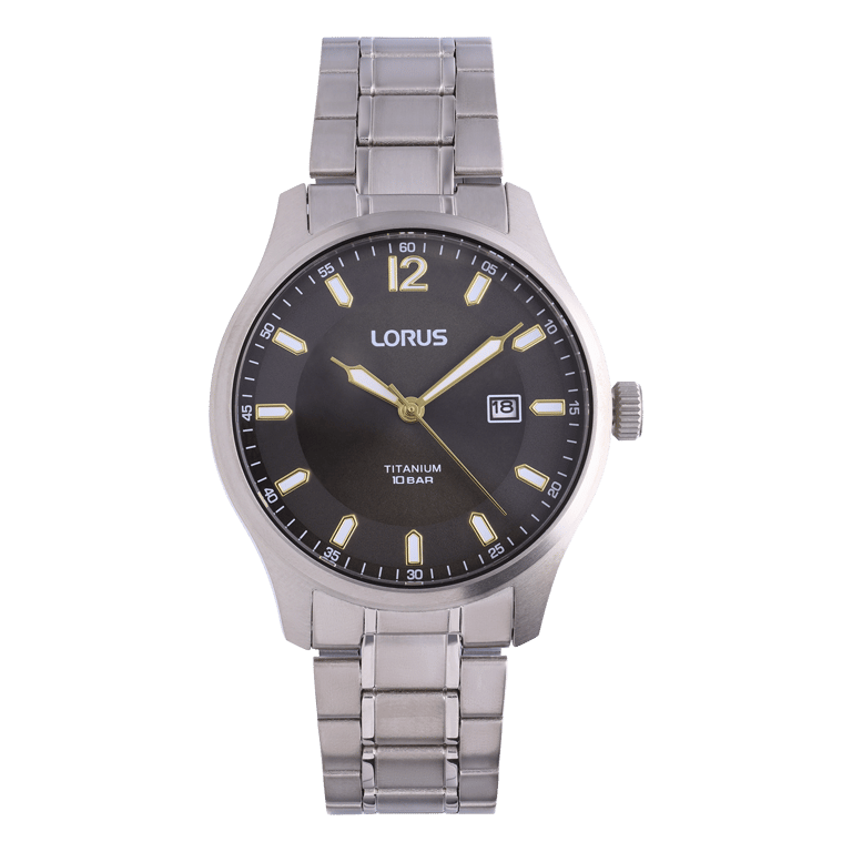 Lorus herenhorloge titanium grijze plaat RH999QX9