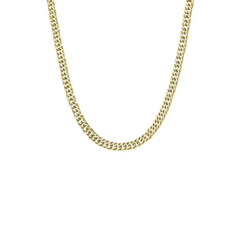 Guess stalen goldplated herenschakelketting