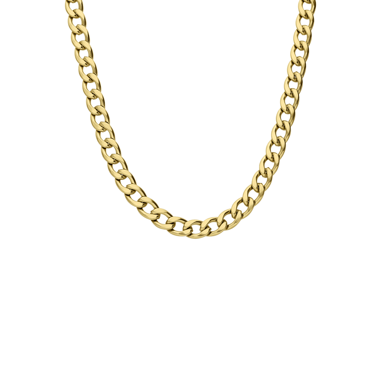 Guess heren stainless steel goldplated collier MY CHAINS