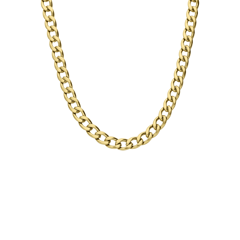 Guess stalen goldplated herenschakelketting