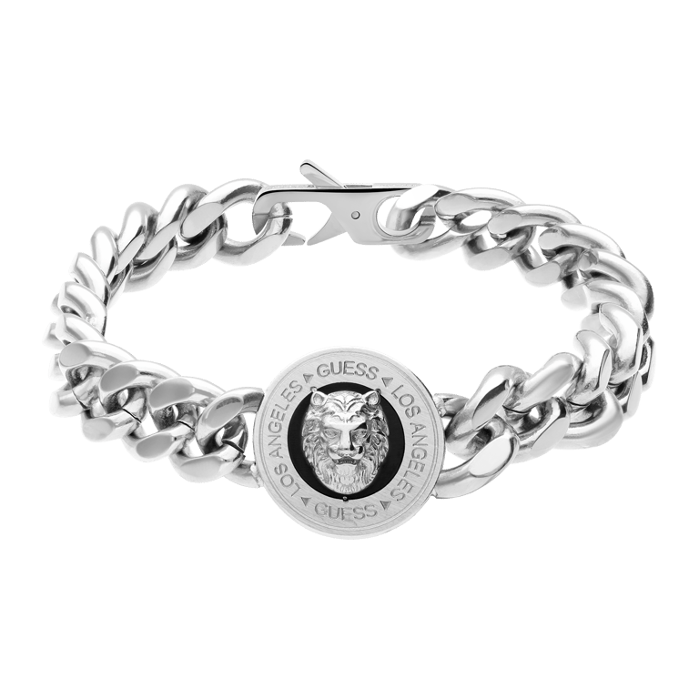 Guess heren stainless steel armband LION KING