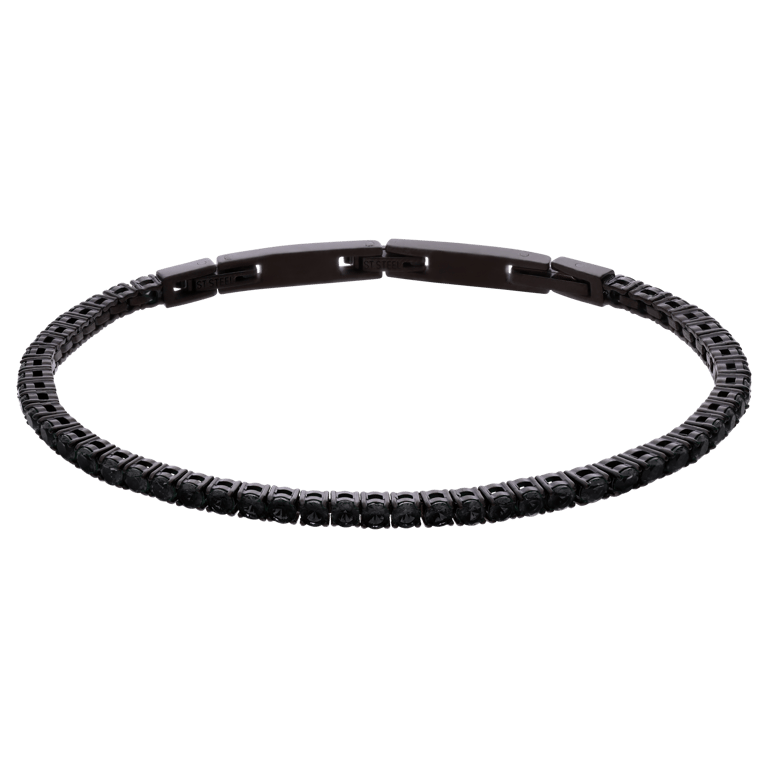 Guess heren stainless steel armband zwart GUESS ETERNITY