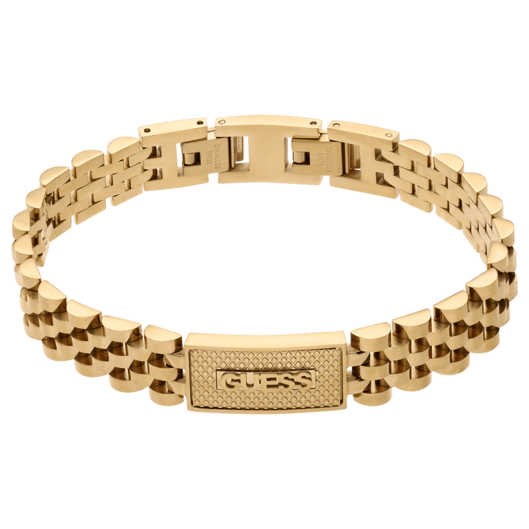 Guess stalen goldplated herenarmband met plating