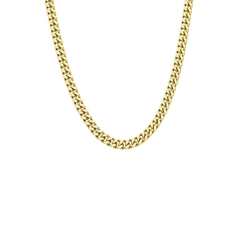 Guess stalen goldplated herenketting