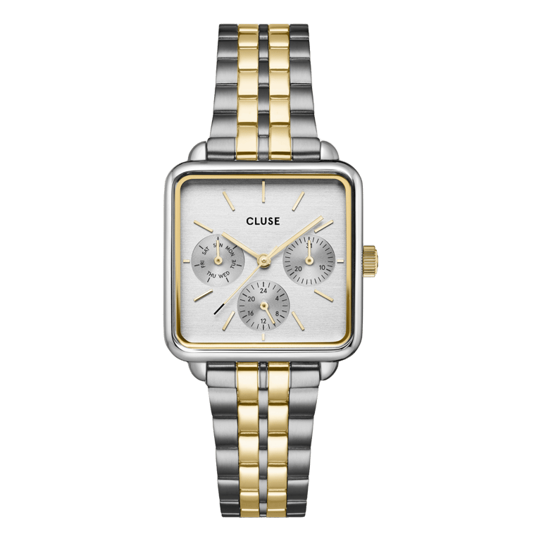 CLUSE - La Tétragone multifunction horloge bicolor