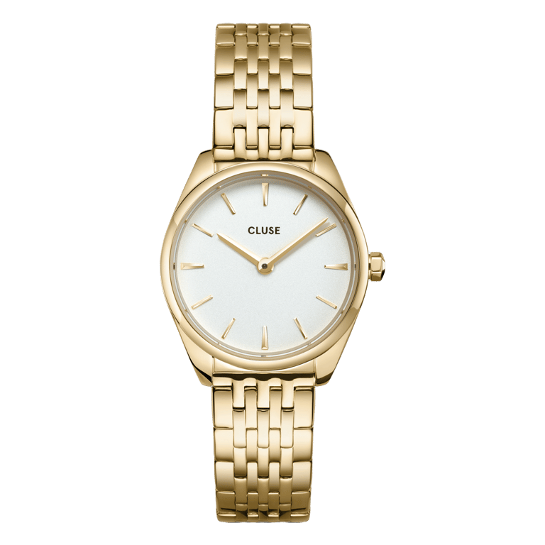 CLUSE - Féroce Mini stalen dameshorloge goldplated