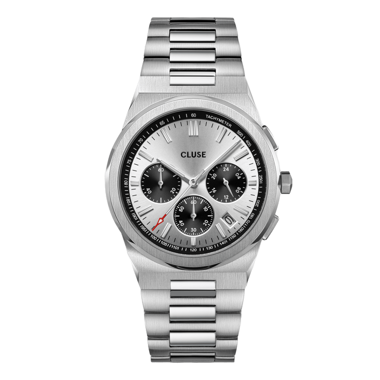 CLUSE - Vigoureux multifunction herenhorloge zilverkleurig
