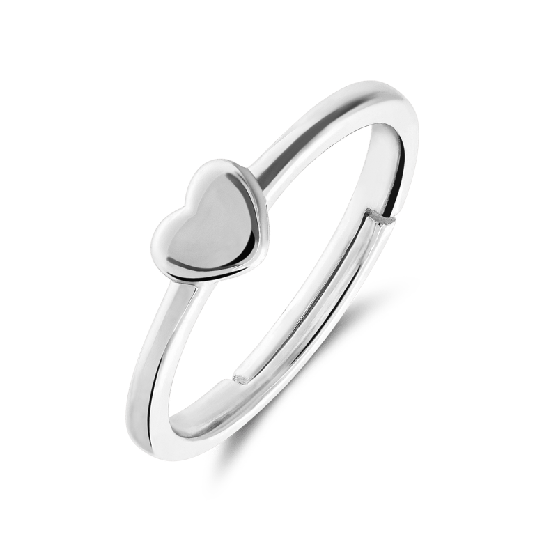 Zilveren ring hart