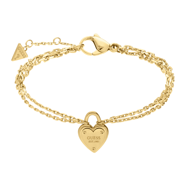 Guess stalen goldplated armband ALL YOU NEED IS LOVE