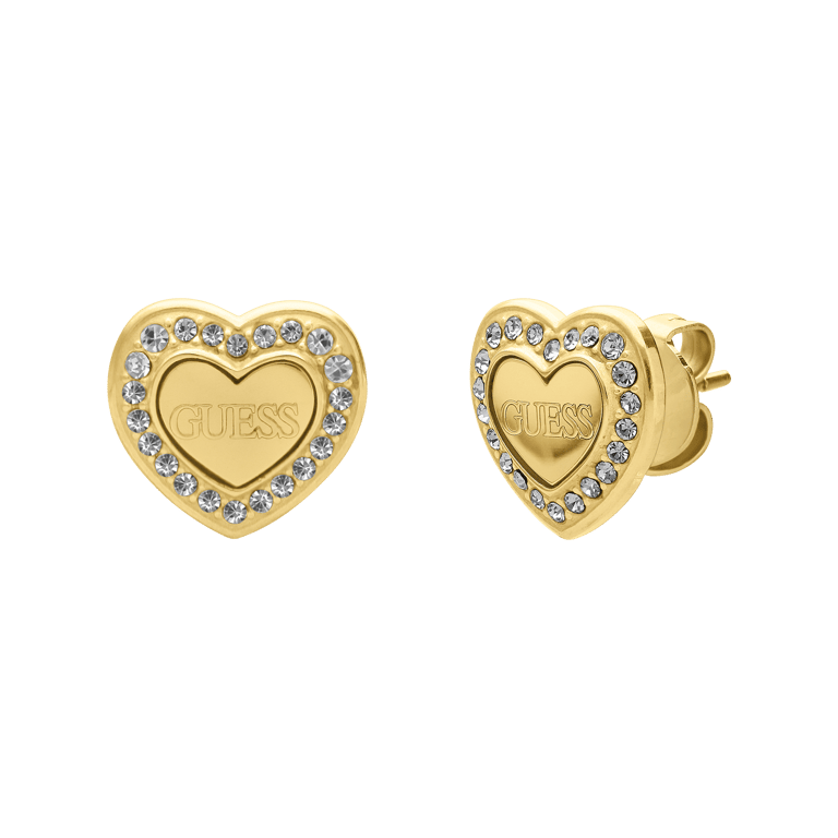 Guess plated oorbellen met zirkonia voor dames