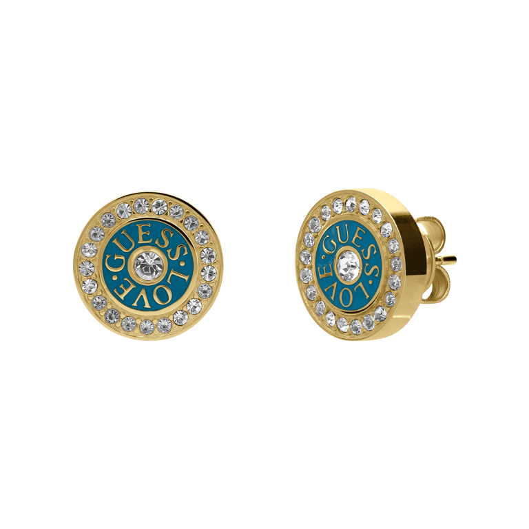 Guess plated oorbellen met zirkonia voor dames