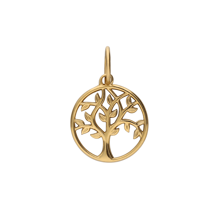 Stalen goldplated hanger voor dames