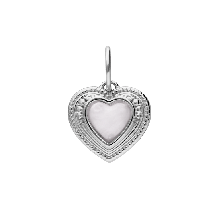 Charm aus Edelstahl, Herz