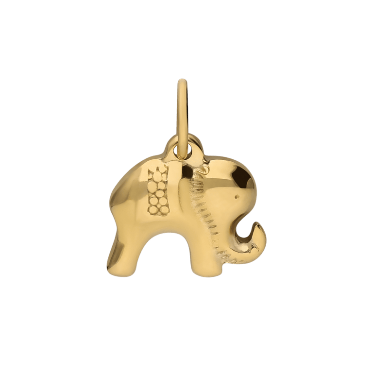 Stainless steel goldplated bedel olifant