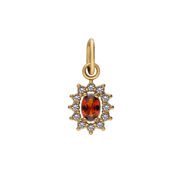 Charm aus Edelstahl, vergoldet, Entourage-Stil