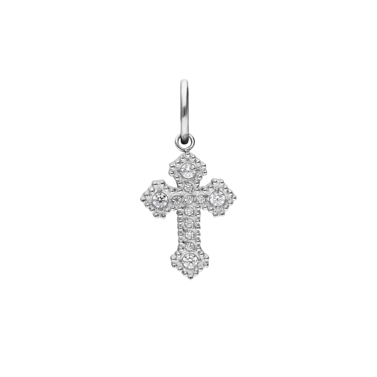 Charm aus Edelstahl, Kreuz
