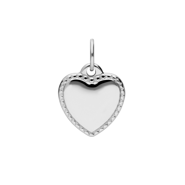 Charm aus Edelstahl, Herz