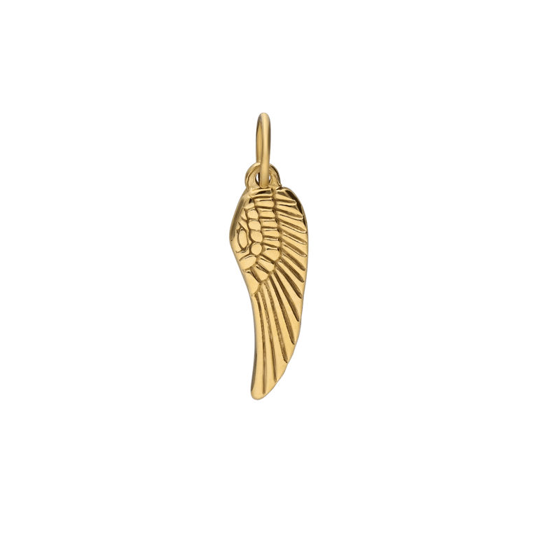 Stainless steel goldplated bedel vleugel