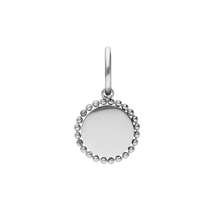 Charm aus Edelstahl, Münze, klein