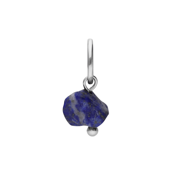 Charm aus Edelstahl mit Lapislazuli