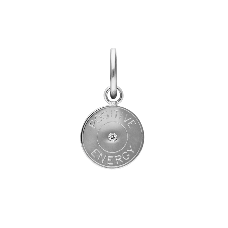 Charm aus Edelstahl, „positive energy“
