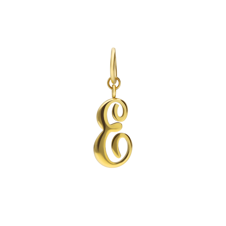 Stainless steel goldplated bedel letter