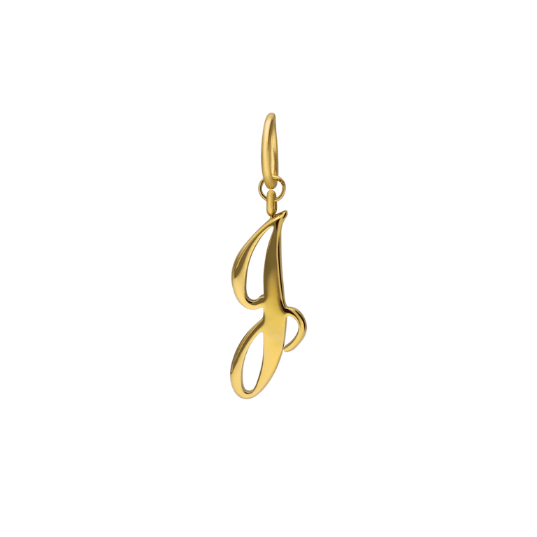 Stainless steel goldplated bedel letter